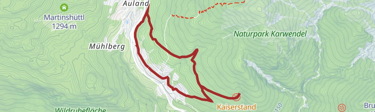 Route map: Biketour Nr. 5049 Reith-Kaiserstandrunde